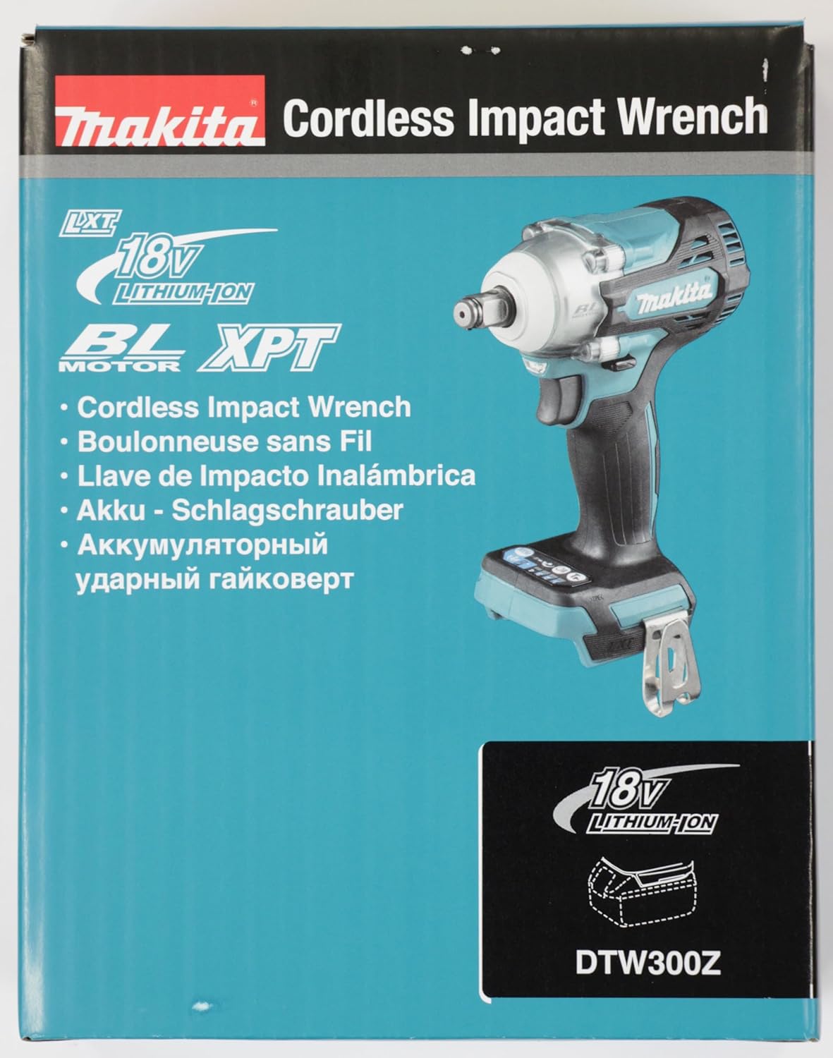 Makita DTW300Z 18V Brushless Impact Wrench – LXT Compact, Bare Unit