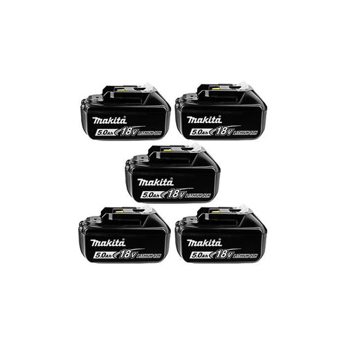 Genuine Makita BL1850B Batteries – 18V 5.0Ah LXT Li-Ion, Pack of 5