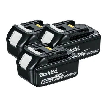 Makita 18V LXT BL1850 6.0Ah Lithium-Ion 3-Piece Battery Set